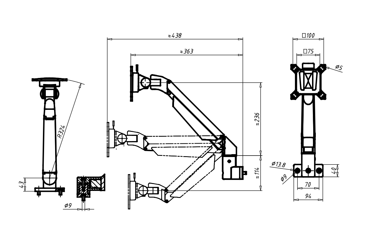 Monitor Halter 2-10 kg
